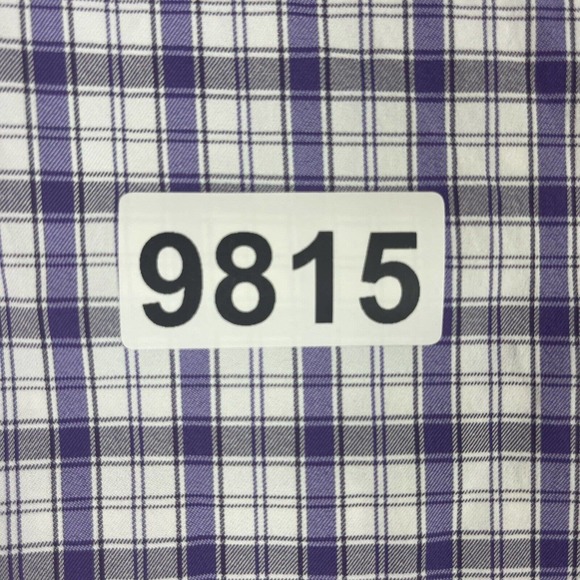 Peter Millar Summer Comfort Mens L Long Sleeve Button Up Shirt Purple Plaid - Picture 13 of 13